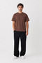 Men's Premium Brown Oversize T-Shirt – Breathable, Soft Textured, Anti-Sweat, Comfortable Fit, Basic - 5