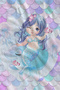 Pastel Mermaid Stamps and Girl Figures 70X150 Beach Towel - Digital Printed Bath Towel - 2
