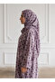 Dusty Lavender Shadow Floral Print Abayap - 2