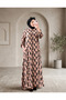 Plus Size Brushed Patterned Pocketed Full Buttoned Viscose Maternity Dress - 3