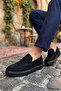 Men's Black Suede Loafer Shoes Comfortable Stylish Classic Shoes - 2