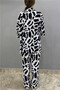 Palazzo Trousers - Kimono Set Patterned - 4