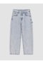 Peak New Season Blue Barrel Fit Girls' Jean Pants - 2