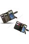 Women's mini wallet army green PU holder. - 2