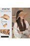 Women's open-face straw hat adjustable roll-up UV one size natural. - 2