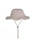 Women's UV fishing hat cotton brown.