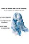 Summer scarf 160x50cm thin beach sun protection women's. - 5