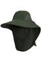 Fisherman's Hat - Men's Detachable Brim Wide Hiking Unisex fits head circumference 56-58 cm, military green - 5