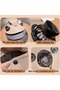 Wide-brimmed sunshade hat - Men's and women's outdoor Fisherman's with detachable USB rechargeable fan (4) - 2