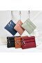 Women's wallet chestnut brown with key ring. - 3