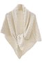 Women's triangle buckle scarf knitted retro vest shawl travel. - 5
