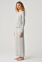 Pointel Fabric Pat Detailed Comfortable Cut Pajama Set - 2
