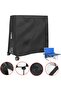 Ping Pong Table Cover - 165*70*185 cm Waterproof, windproof, and UV resistant 210D fabric With zipper adjustable drawstring Black