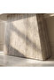 Modern Console Table with Faux Marble Top and Metal Design – Light Gray - 6