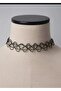 Black Rubber Women's Elegant Necklace - 2