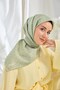 Twill Silk Scarf Mini Bouquet Mint Green - 3
