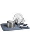Umbra Udry Dish Rack and Microfiber Drying Mat – Space-Saving Design Folds Up for Easy Storage, Basi
