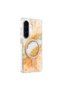 Onegif Samsung Galaxy A37 5g Lotus Glitter Magsafe Cover - Orange - 2