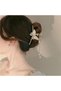 Chain Pearl Butterfly Model Metal Latch Buckle Stylish Hair Accessory