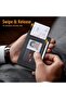 محفظة جلدية نحيفة بجيب أمامي، تصميم بسيط، حماية من تقنية RFID، حجم متوسط - 6