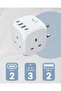 URBANNX Plug Extension Adapter – 3 AC Outlets + 2 USB-A & 2 USB-C Ports – Space-Saving Wall Socket - 3