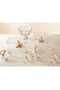 5 Piece Gold Plated Glass Presentation Set - Stylish Breakfast and Serving Set
