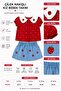 Baby Girl Strawberry Embroidered Collared Set Polka Dot Short Sleeve Summer Skirt 2-Piece Set - 5