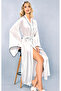 Satin robe with striped detail - 2