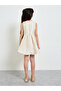 Girls Jacquard Dress with Bow Detail - 4