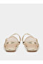 Gold Mesh Slingback Casual Shoes - 4