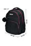 School Backpack Waterproof Book Bag with Compartments and Doll Pendant for Kids, ( BLACK ) Model-scp0023-17" - 6