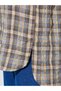 Multi-Color Checked Long Sleeve Button-Up Oversized Shirt - 6