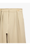 High Waist Regular Fit Wide Leg Pants with Metal Accessories - 7