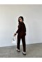 Women's Thick Stylish Striped Top and Bottom Set - 3