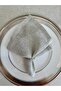 6 Pieces Linda Silver Glitter Gray Napkins