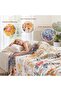 MSGKV Boho Throw Blanket 100% Cotton Blankets for Bed Couch 60'x80', Soft Fall Mexican Blanket Trave - 3