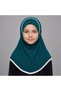 Hijab with Floral Embellishment, Elegant Modest Headscarf for Girls, Classic Cream Islamic Head Covering for Everyday and Special Occasions