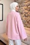 Floral Embroidered Combed Cotton Blouse 13137 - Light Pink - 4
