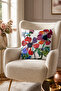 Decorative Floral Pattern Throw Pillow Cover Set - Modern Living Room and Sofa Decor, Set of 4 (Double-Sided) - 3