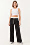 Women's Black Trousers with Decorative Details