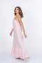 Women's Summer Pink Valeska Premium Muslin Fabric One-Shoulder Dress 50417 - 4
