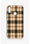 Huawei Y7 2019 Compatible Cream Plaid Pattern Silicone Case - 3