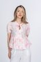 Women's Summer Pink Amoura Soft Linen Blouse 70080