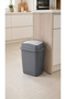 10 Liter Swinging Lid Trash Can White – Compact Waste Bin for Kitchen, Bathroom, and Office - 5