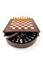 Walnut Solid Wood Chess Set, Metal Classic Model Chess Pieces, High Quality Handcrafted Chess Board and Special Chess Box - 2