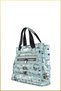 Mely Parachute Fabric Printed Large Size Hand and Shoulder Bag - Mint Green - 6