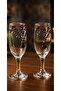 Special Design Stone-Engraved Claret Red Stone 2-Piece Presentation Glass - 2