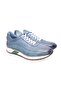 Blue Color Lace-Up Genuine Leather Men's Shoes