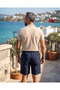 Men's Pleated Detailed Lace-Up Old Money Shorts - 6