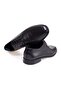 Black Color Lace-Up Genuine Leather Leather Sole Men's Shoes - 2